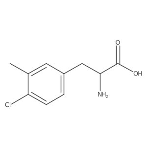 (2R)-2-Amino-3-(4-chloro-3-methylphenyl)propanoic acid结构式