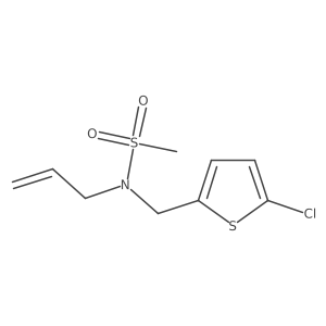 n-Allyl-N-((5-chlorothiophen-2-yl)methyl)methanesulfonamide Structure