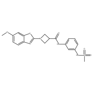 1-(6-methoxybenzo[d]thiazol-2-yl)-N-(3-(methylsulfonamido)phenyl)azetidine-3-carboxamide Structure