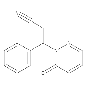 3-(6-oxopyridazin-1(6H)-yl)-3-phenylpropanenitrile Structure