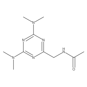 N-((4,6-bis(dimethylamino)-1,3,5-triazin-2-yl)methyl)acetamide Structure
