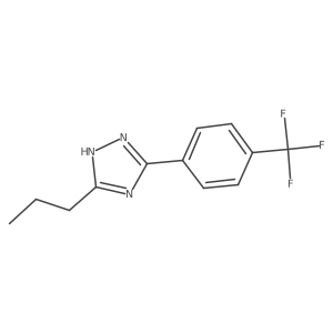 3-Propyl-5-(4-(trifluoromethyl)phenyl)-1H-1,2,4-triazole结构式
