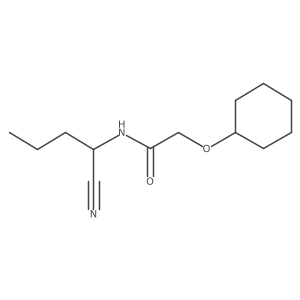 N-(1-cyanobutyl)-2-(cyclohexyloxy)acetamide Structure