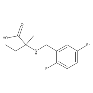 L-Isovaline, N-[(5-bromo-2-fluorophenyl)methyl]-结构式