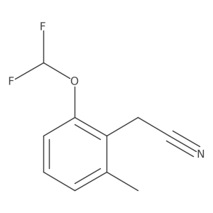 2-Difluoromethoxy-6-methylphenylacetonitrile结构式