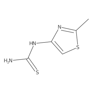 (2-Methyl-1,3-thiazol-4-yl)thiourea Structure