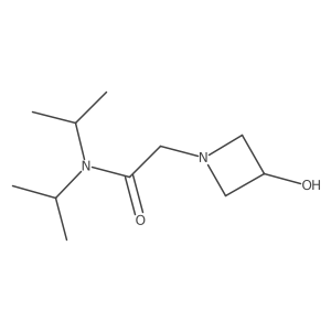 2-(3-hydroxyazetidin-1-yl)-N,N-bis(propan-2-yl)acetamide结构式