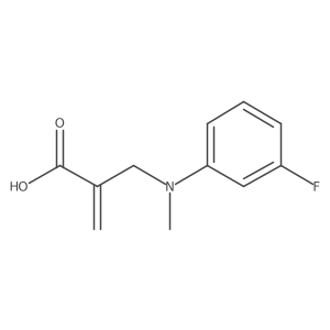 2-Propenoic acid, 2-[[(3-fluorophenyl)methylamino]methyl]- Structure