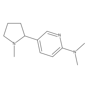 N,N-Dimethyl-5-(1-methylpyrrolidin-2-yl)pyridin-2-amine结构式