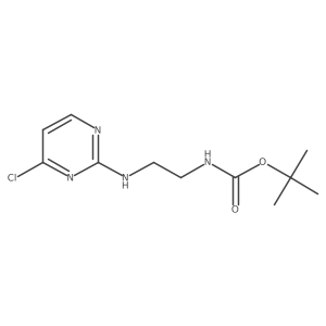 tert-Butyl 2-[(4-chloro-2-pyrimidinyl)amino]ethylcarbamate Structure