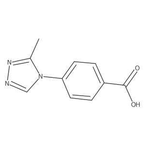 4-(3-Methyl-4H-1,2,4-triazole-4-yl)benzoic acid结构式