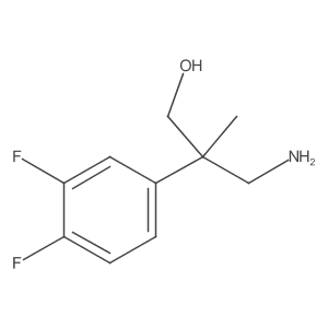 3-Amino-2-(3,4-difluorophenyl)-2-methylpropan-1-ol Structure