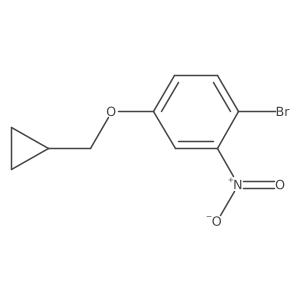 1-Bromo-4-(cyclopropylmethoxy)-2-nitrobenzene结构式