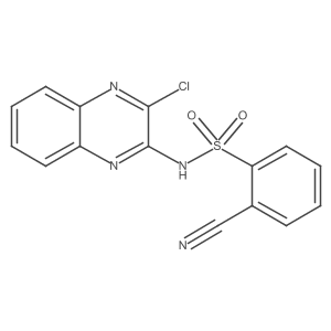 N-(3-chloro-2-quinoxalinyl)-2-cyanobenzenesulfonamide结构式