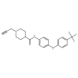 1-(prop-2-yn-1-yl)-N-(4-{[5-(trifluoromethyl)pyridin-2-yl]amino}phenyl)piperidine-4-carboxamide Structure