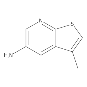 3-Methylthieno[2,3-b]pyridin-5-amine结构式