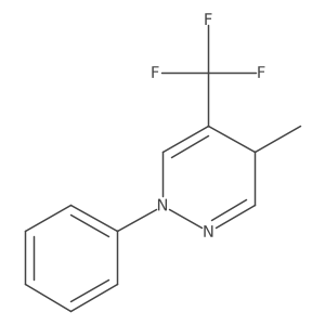 4-Methyl-1-phenyl-5-(trifluoromethyl)-1,4-dihydropyridazine Structure