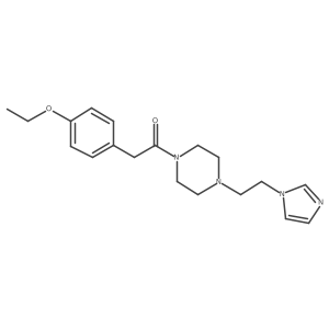 1-(4-(2-(1H-imidazol-1-yl)ethyl)piperazin-1-yl)-2-(4-ethoxyphenyl)ethanone Structure