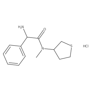 2-amino-N-methyl-2-phenyl-N-(thiolan-3-yl)acetamide hydrochloride Structure