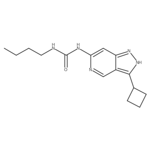 1-butyl-3-(3-cyclobutyl-1H-pyrazolo[4,3-c]pyridin-6-yl)urea Structure
