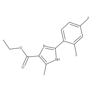 ethyl 2-(2,4-difluorophenyl)-5-methyl-1H-imidazole-4-carboxylate Structure