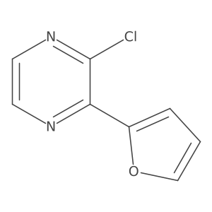 2-Chloro-3-(furan-2-yl)pyrazine Structure