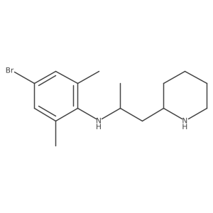 2-Piperidineethanamine, N-(4-bromo-2,6-dimethylphenyl)-I+/--methyl-结构式