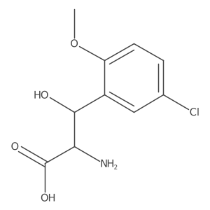 2-Amino-3-(5-chloro-2-methoxyphenyl)-3-hydroxypropanoic acid Structure