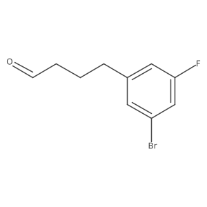 4-(3-Bromo-5-fluorophenyl)butanal结构式