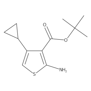 Tert-butyl 2-amino-4-cyclopropylthiophene-3-carboxylate Structure