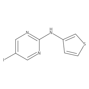 5-Iodo-N-3-thienyl-2-pyrimidinamine Structure