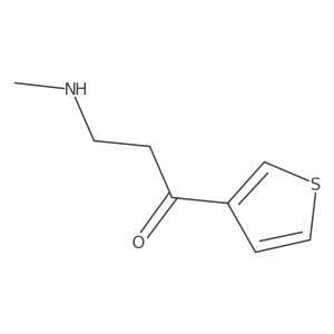3-(Methylamino)-1-(thiophen-3-yl)propan-1-one结构式
