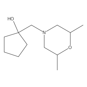 1-{[(2R,6S)-2,6-dimethylmorpholin-4-yl]methyl}cyclopentan-1-ol结构式