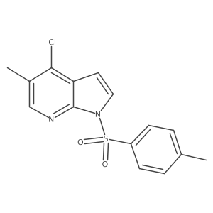 4-chloro-5-methyl-1-tosyl-1H-pyrrolo[2,3-b]pyridine Structure