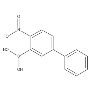 B-(4-Nitro[1,1'-biphenyl]-3-yl)boronic acid Structure
