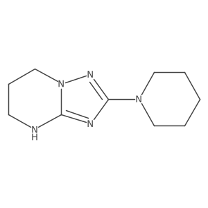 1-{4H,5H,6H,7H-[1,2,4]triazolo[1,5-a]pyrimidin-2-yl}piperidine结构式