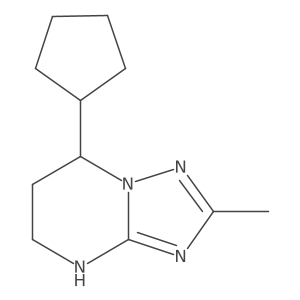 7-cyclopentyl-2-methyl-4H,5H,6H,7H-[1,2,4]triazolo[1,5-a]pyrimidine Structure