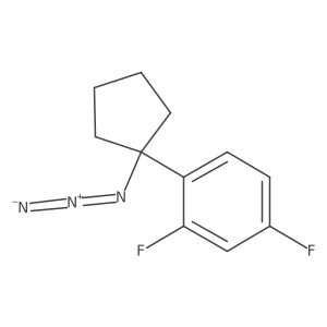 1-(1-Azidocyclopentyl)-2,4-difluorobenzene Structure