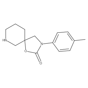 3-(4-Methylphenyl)-1-oxa-3,7-diazaspiro[4.5]decan-2-one Structure