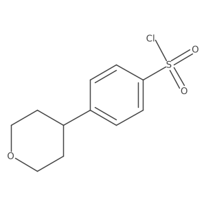 4-(Tetrahydro-2H-pyran-4-yl)benzene-1-sulfonyl chloride Structure