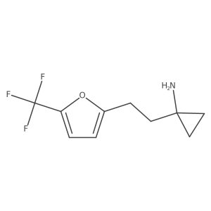1-{2-[5-(Trifluoromethyl)furan-2-yl]ethyl}cyclopropan-1-amine Structure