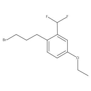 2-(3-Bromopropyl)-5-ethoxybenzodifluoride Structure