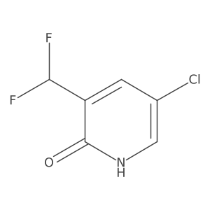 5-Chloro-3-(difluoromethyl)pyridin-2(1H)-one结构式