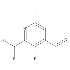 2-(Difluoromethyl)-3-fluoro-6-methylpyridine-4-carboxaldehyde Structure