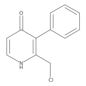 4-Pyridinol, 2-(chloromethyl)-3-phenyl- Structure