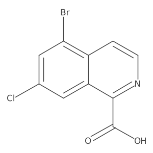 5-Bromo-7-chloroisoquinoline-1-carboxylic acid Structure