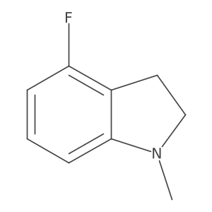 4-Fluoro-1-methylindoline结构式