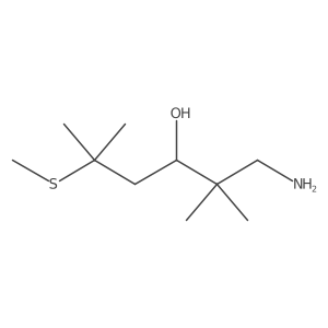 1-Amino-2,2,5-trimethyl-5-(methylsulfanyl)hexan-3-ol Structure