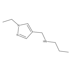 [(1-ethyl-1H-pyrazol-4-yl)methyl](propyl)amine Structure