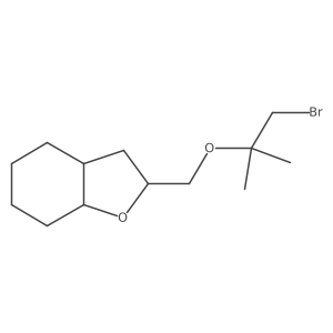 2-{[(1-Bromo-2-methylpropan-2-yl)oxy]methyl}-octahydro-1-benzofuran结构式
